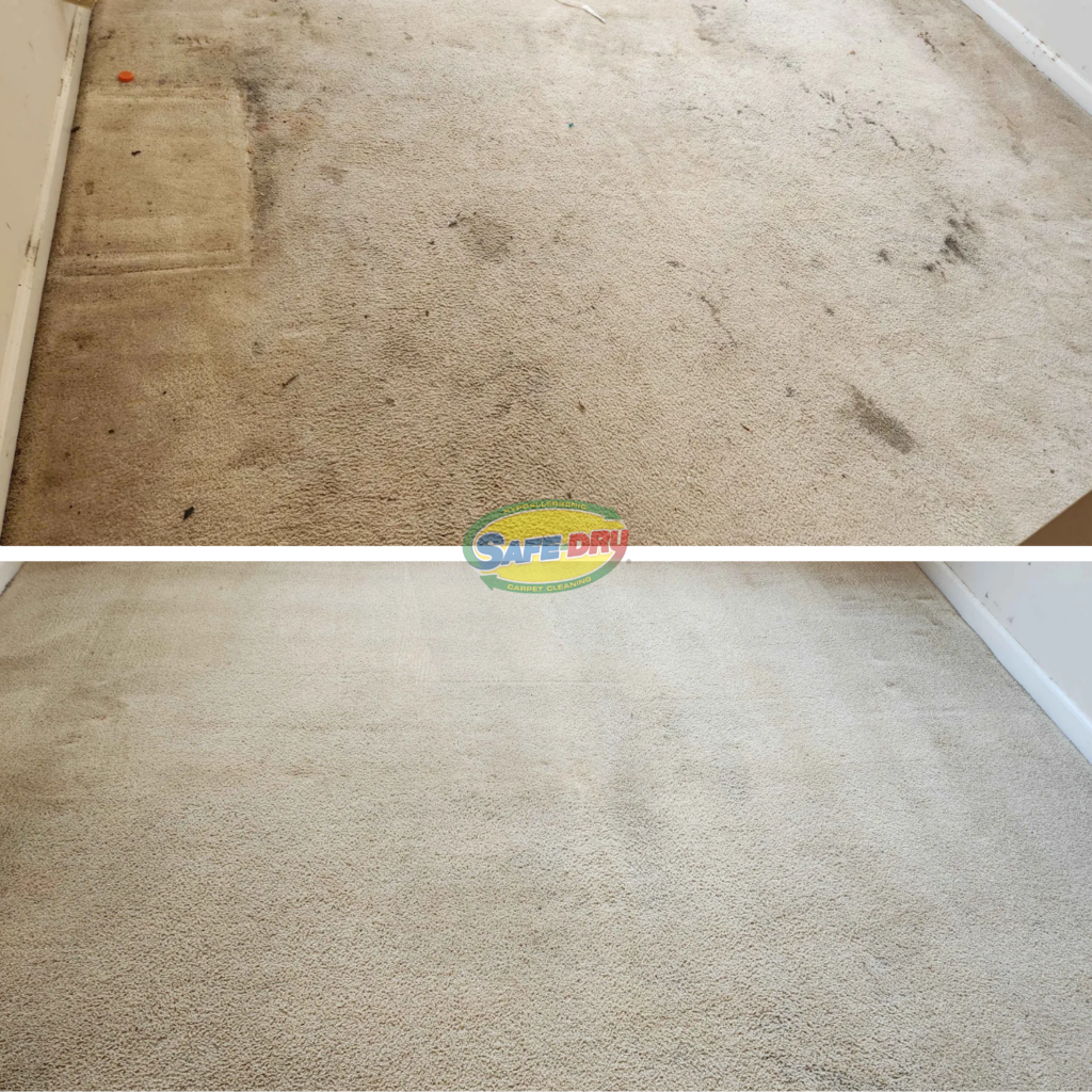 Before and After Carpet Cleaning 